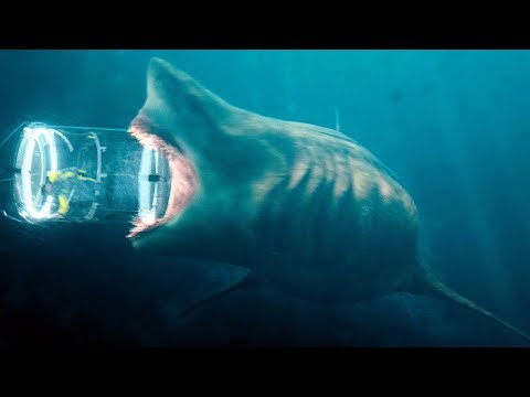 Megalodon vs Shark Cage Scene – The Meg (2018) Movie Clip HD