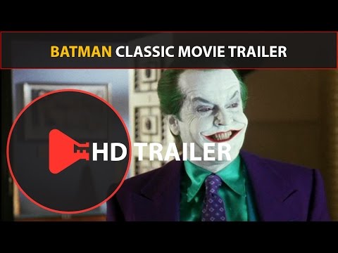 Batman Trailer (1989) Classic Movie Trailers (HD) Jack Nicholson