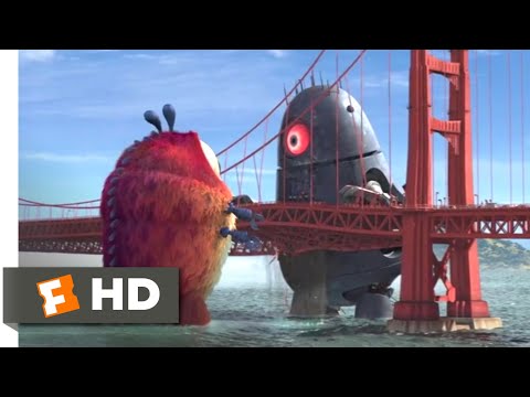 Monsters vs. Aliens (2009) – Golden Gate Grapple Scene (5/10) | Movieclips