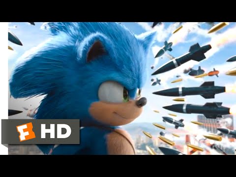 Sonic the Hedgehog (2020) – Rooftop Missile Chase Scene (8/10) | Movieclips