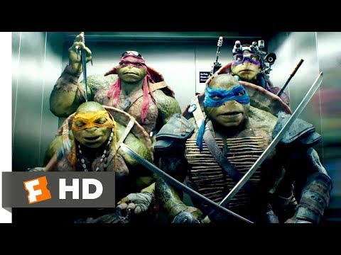 Teenage Mutant Ninja Turtles (2014) – Elevator Freestyle Scene (8/10) | Movieclips